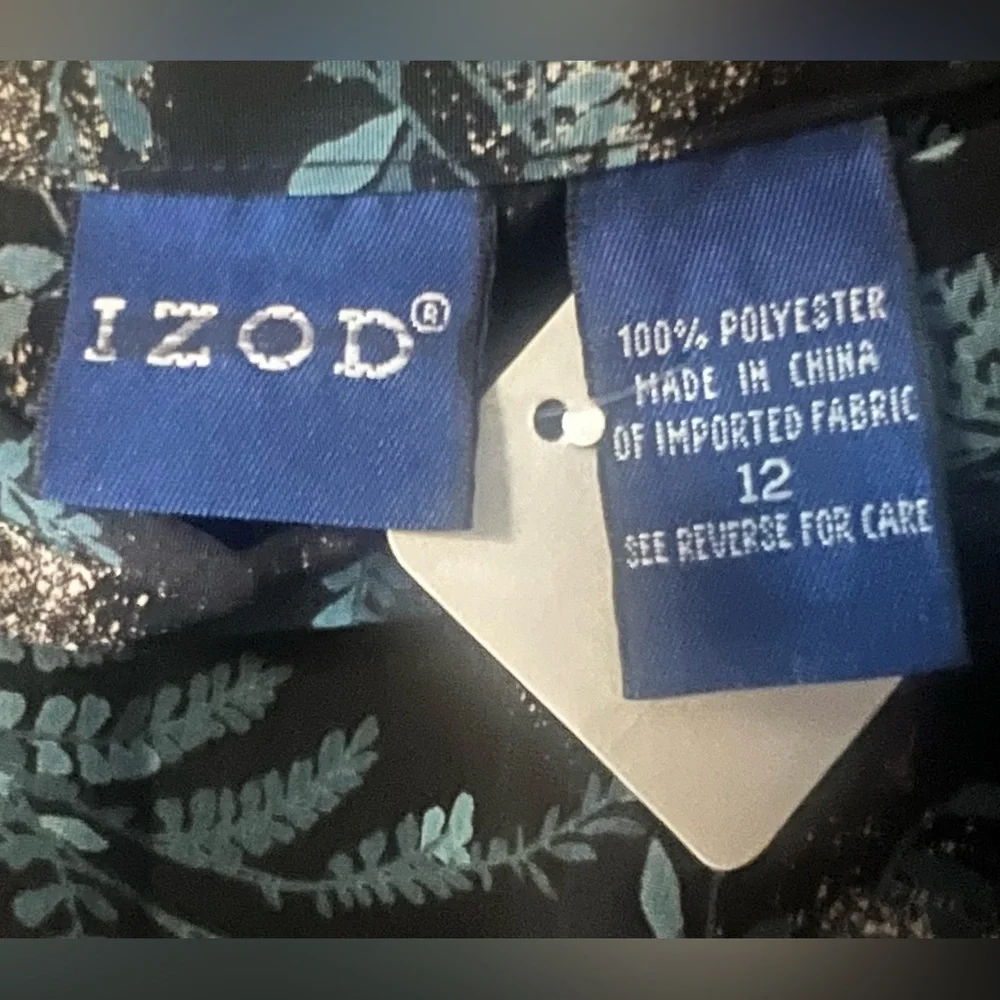 59. NWT Izod Black and Multi Color Skirt - Picture 4 of 5